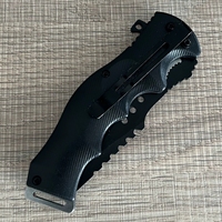 Couteau pliant d'extérieur en acier 3CR13 avec manche en ABS imprimé en 3D, mini couteau de survie de terrain haute dureté, DIY OEM, portable