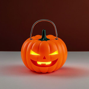 Pumpkin Shape Led Light <b>Battery</b> <b>Operated</b> Halloween Decoration Indoor Plastic Craft Lamp - Product Image 4