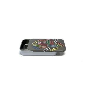 Mini <b>Slide</b> Box Sewing Box, Square Push-Pull Tinplate Storage for Needle & Thread, Portable <b>Small</b> Iron Case - Product Image 6