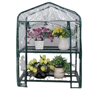 Tienda portátil de PVC para invernadero, miniplantas de flores cálidas, casa de plantas impermeable para exteriores