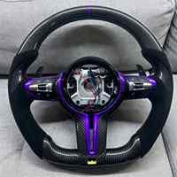 Volant de voiture en suède et fibre de carbone, compatible avec BMW X5 F15 F20 F10 F30 F32 F36 F60 M3 M4 F80 F82 E90 E91 E60 E70