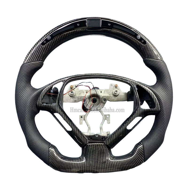 carbon+ leather+led+frame+black stitching