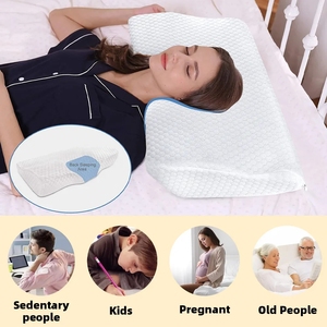 Almohada Ortopédica de Espuma Viscoelástica, Almohada de Masaje de Rebote Lento, Almohada Cervical Ergonómica en Forma de Mariposa para Relajación - Product Image 3