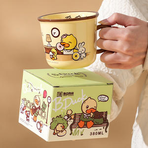 แก้วเซรามิค B.Duck 380 มล. พร้อมหูจับ ลายการ์ตูน สำหรับใช้ในบ้านและออฟฟิศ - Product Image 1