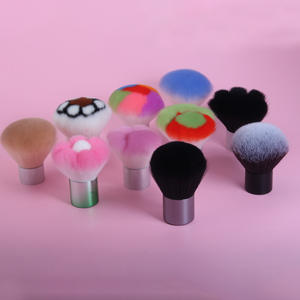 Brocha de Maquillaje <span class=keywords><strong>Kabuki</strong></span> para Rubor en Polvo, Sintética, Grande, de Alta Calidad, con Mango de Plástico, Color y Logotipo Personalizables - Product Image 4