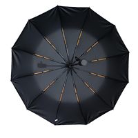 Parapluie pliant automatique de qualité supérieure, résistant aux intempéries, hydrofuge, isolant thermique, avec base renforcée à armature multi-branches