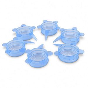 Tapas Elásticas de Silicona Transparentes, Lavables y Reutilizables para Recipientes de Alimentos de Varios Tamaños, Accesorios de Cocina - Product Image 3