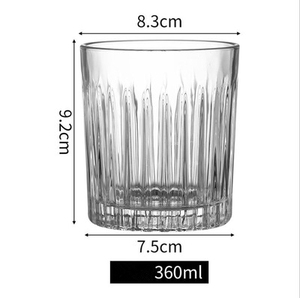 Phong cách Nhật Bản không chì bia Stein cốc thủy tinh Hướng dẫn sử dụng thiết kế nghệ thuật búa đáy dày để phục vụ bia Whisky Brandy - Product Image 2