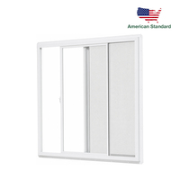 Fenêtre coulissante en vinyle résistante aux ouragans, conforme aux normes NFRC, fenêtre en PVC UPVC de qualité américaine