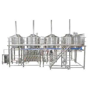 Tiantai 20HL craft two vessel turnkey laboratory beer brewery plant for sale