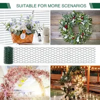 Grillage hexagonal en fer recouvert de PVC, résistant à l'eau, pour clôtures d'animaux, cages, volières, bricolage, fournitures pour la maison et le jardin