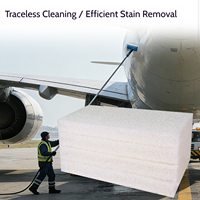 Éponge microfibre de luxe pour le nettoyage d'avions, avec absorption d'eau de 500%-750% et épaisseur de 2,5 cm, pour le lavage de jets privés