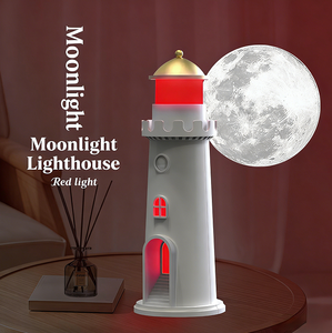 Lámpara Nocturna con Luz de Luna RGB de 7 Colores, Lámpara de Noche con Sensor de Movimiento PIR y Proyección de Luz de Luna - Product Image 5