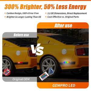 Canbus lỗi-miễn phí xe RGB LED <span class=keywords><strong>Side</strong></span> <span class=keywords><strong>Marker</strong></span> ánh sáng cho <span class=keywords><strong>Ford</strong></span> Mustang 2005 2009 phía sau Bumper đèn - Product Image 6