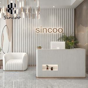 Juego de Muebles Modernos para Salones de Belleza, Silla de Barbería y Espejo, Silla de Lavado, Sofá para Sala de Espera, Mostrador de Recepción - Product Image 4