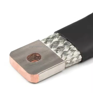 Surface étamée en forme sur mesure barres omnibus électriques non alliées Applications industrielles Équipement de <span class=keywords><strong>distribution</strong></span> d'énergie tressé en cuivre - Product Image 6