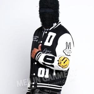 Fabricant de vestes universitaires en molleton avec broderie chenille personnalisée, vestes de baseball pour hommes, vestes varsity - Product Image 5