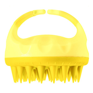 A0472 Appareil de massage du cuir chevelu portable en silicone, brosse de douche manuelle pour cheveux, peigne pour shampoing et soin des cheveux sous la douche - Product Image 4