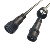 Connecteur étanche M15 personnalisé IP67/IP68 pour câble électrique d'assemblage de lumière LED, fabriqué en Chine