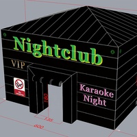 Personnalisé pvc noir grand extérieur Blow Up Cube Discothèque bars fête lumière LED Disco tente gonflable pour les événements