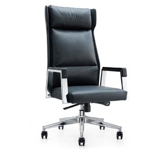 Chaise de <span class=keywords><strong>bureau</strong></span> exécutif de luxe avec volant à bascule réglable en <span class=keywords><strong>cuir</strong></span> noir complet ordinateur à bascule Gaming Silla Oficina - Product Image 1