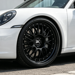 Jantes Bku 3 pièces E88 pour <span class=keywords><strong>Porsche</strong></span> 991 <span class=keywords><strong>Carrera</strong></span> <span class=keywords><strong>4S</strong></span> 911 Turbo S 992 GT3 RS 19 20 21 pouces, jantes en alliage noir personnalisées à double bordure - Product Image 1