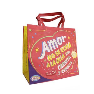 Toptan ucuz kullanımlık özel Logo promosyon süpermarket bakkal alışveriş 100 Gsm olmayan dokuma T tişört çanta - Product Image 5