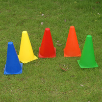 Cônes d'entraînement d'agilité colorés, marqueurs de football, obstacles, 18-48 cm, PE épaissi, empilables, logo personnalisé, OEM