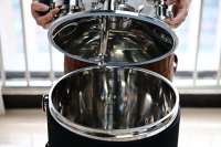 Réservoir de fermentation de bière conique 30L 55L 75L 105L en acier inoxydable de qualité alimentaire 304 mobile pour le brassage à domicile