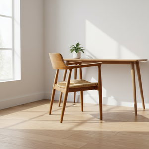 Fauteuil lounge en teck moderne - Siège élégant et durable, respectueux de l'environnement, pour salon, bureau à domicile, appartement, chambre, extérieur, villa et hôtel - Product Image 6