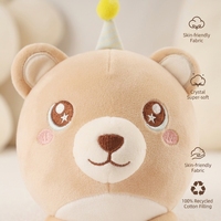 Peluche Ours Sphérique Kawaii Personnalisée en Gros avec Balle Rebondissante Intégrée, Rembourrage en Coton PP, Animal en Peluche Doux et Écologique pour Enfants