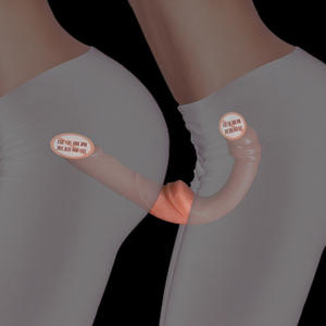 Jiuai Volwassen Dubbelkopige Siliconen Dildo Realistisch Zacht Vleesachtig Simulatie voor Lesbische Seks <span class=keywords><strong>Sexy</strong></span> Gesimuleerde Producten 0.4kg - Product Image 5