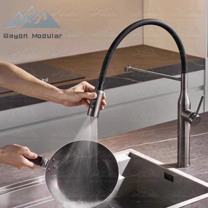 <span class=keywords><strong>Robinet</strong></span> moderne Wayon en acier inoxydable avec douchette extractible et double mode de jet d'eau - Product Image 3