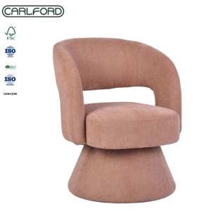 <span class=keywords><strong>Fauteuil</strong></span> pivotant 360° CARLFORD, chaise d'appoint en tissu doux, décoration de table, <span class=keywords><strong>fauteuil</strong></span> de loisirs pour la maison ou l'hôtel, pour salon ou chambre à coucher - Product Image 2