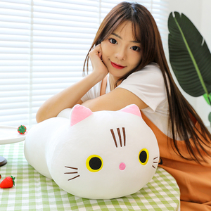 Almohada de Peluche Personalizada con Diseño de Gato de Dibujos Animados, Cojín de Peluche Suave y Divertido, Juguete de Peluche de Gato Relleno de Algodón PP - Product Image 3