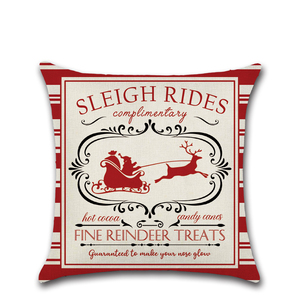 ปลอกหมอนตกแต่งคริสต์มาสลายต้นสนคริสต์มาสปลอกหมอนอิงสำหรับตกแต่งบ้านดีไซน์ตามสั่ง - Product Image 1