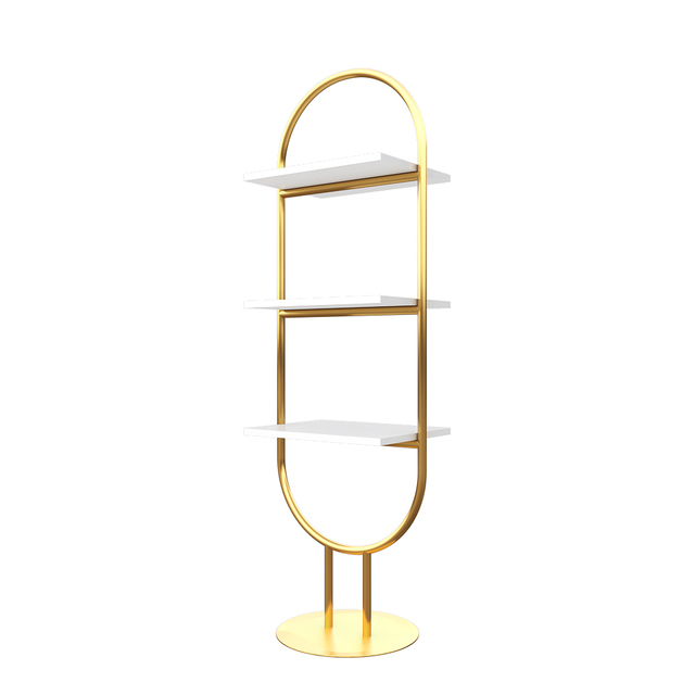 Quality Luxury Modern Ladies Shop Custom Metal Powder Coated Plated Gold Eco-Friendly Wall Retail Handbag Store Fixtures Display