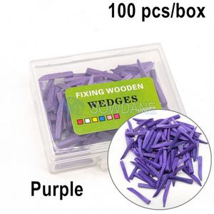 100 pz/scatola materiale di fornitura dentale interdentale composito sagomato cuneo in legno cuneo denti sbiancamento 6 dimensioni cunei di legno - Product Image 4