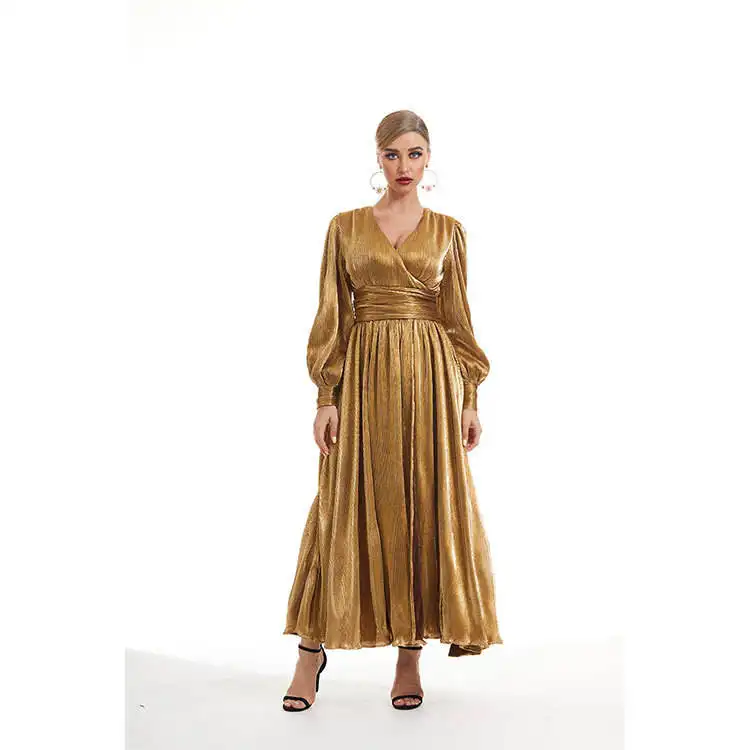 70S Adult Autumn Ball Evening Beautiful Night Birthday Women Sexy Bling Cocktail Yellow Formal Casual Dress