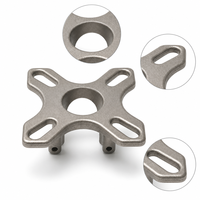 Support de montage industriel en fonte de précision sur mesure, composants métalliques finis par CNC