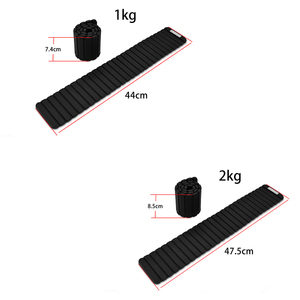 Customizable Silicone Magnetic <b>Weight</b>-bearing Ankle <b>Weight</b> Antislip Eco-Friendly Durable Waterproof Ankle <b>Weight</b> - Product Image 2