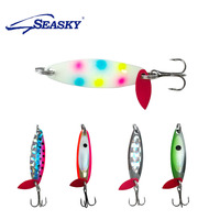 SEASKY Cuillère de pêche à la truite Skagit en laiton 1/4 oz 5,5 cm 7 g Leurre métallique
