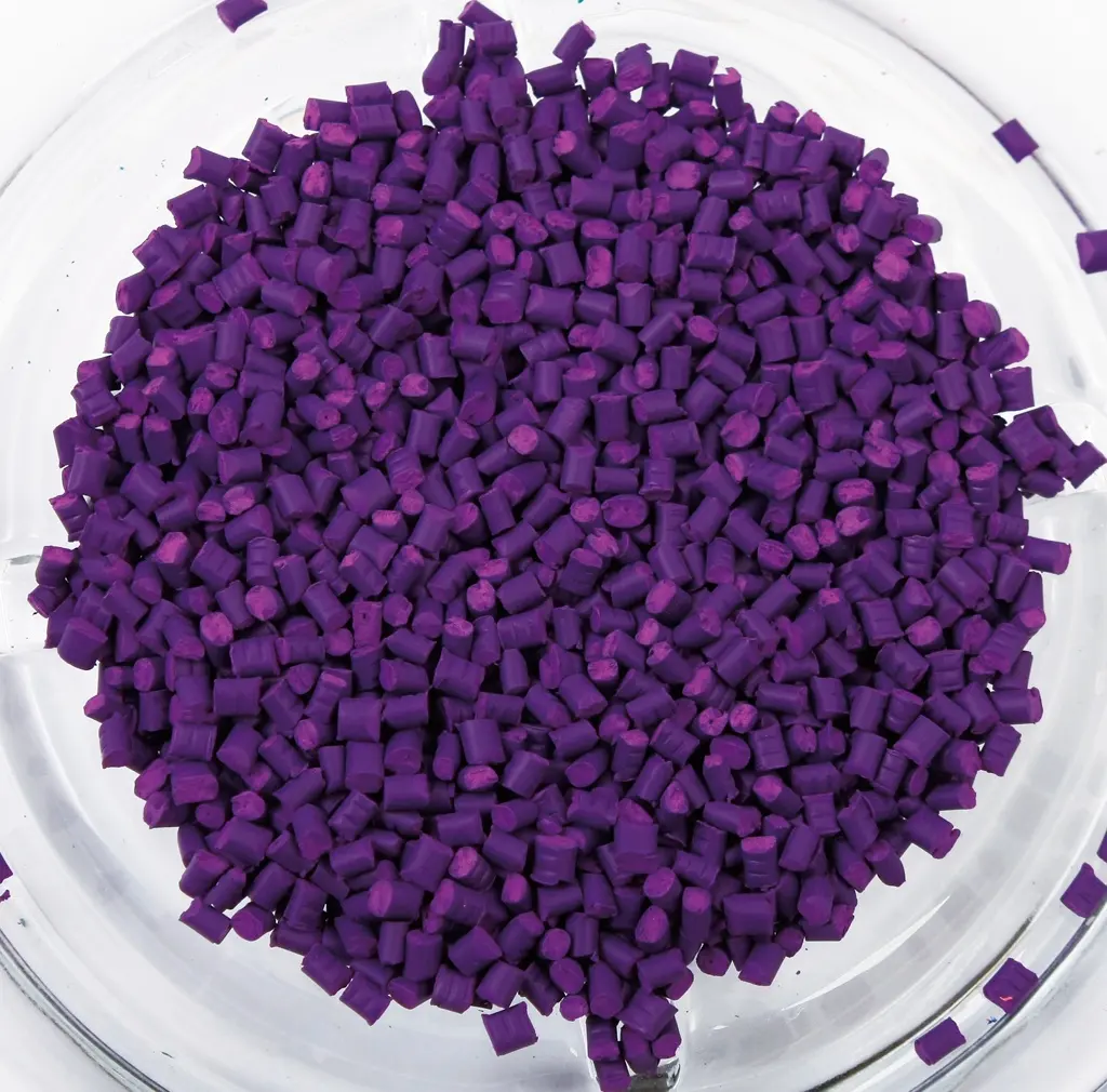 Additifs de mélange maître de couleur violette/mélange maître de polyéthylène prix d'usine