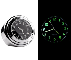 22-25mm Vélo <span class=keywords><strong>Guidon</strong></span> Horloge Argent Multifonction <span class=keywords><strong>Montre</strong></span> Lumineuse <span class=keywords><strong>pour</strong></span> Vélo Étanche Horloge - Product Image 3