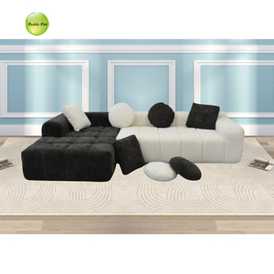 Modern Italian Fabric Modular Sectional Sofa Compressed Chesterfield Lounge Set for Living Room/<strong>Hall</strong> - Product Image 3
