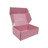 KM kundenspezifischer druck papier-versandkarton versandboxen wellpappe geschenkversandkartons versand papier rosa verpackungsboxen