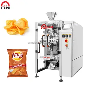 Confezionatrice per patatine fritte spuntini per alimenti fritti multifunzione automatici che pesano confezionatrice verticale