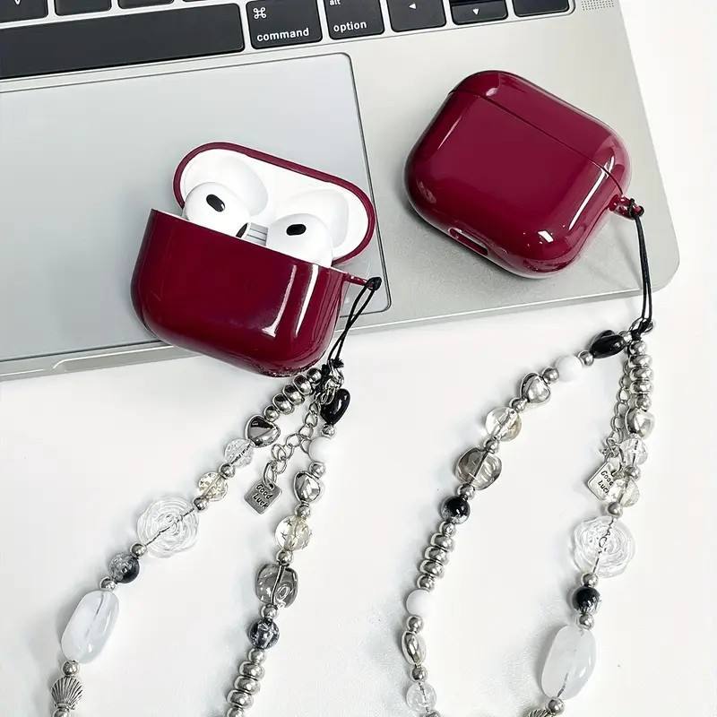 จี้สีแดงไวน์