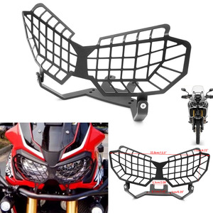 RACEPRO-Grille de Protection de Phare Avant CNC en Aluminium Noir pour <span class=keywords><strong>Honda</strong></span> CRF1000L 2016 2017 <span class=keywords><strong>CRF</strong></span> <span class=keywords><strong>1000L</strong></span> - Product Image 3