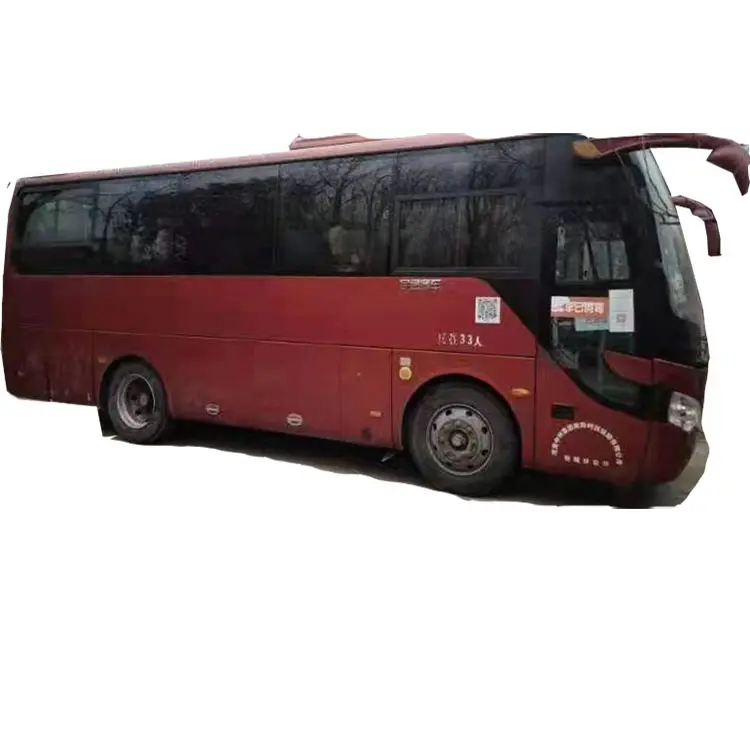 משמש Zk6808 33 מושבים קוריאה משמש אוטובוס למכירה Yuchai מנוע אוטובוס תחבורה חשמלי סיור אוטובוס